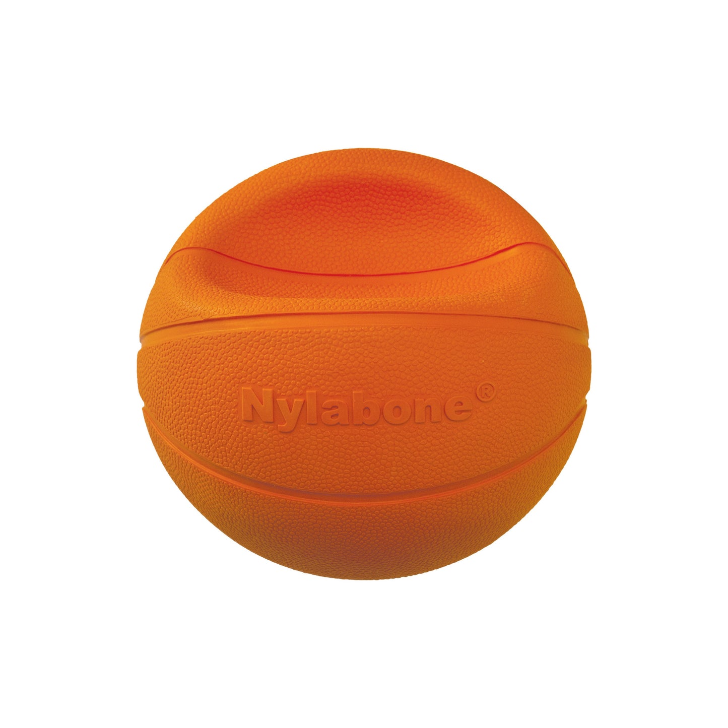 Nylabone Power Play Dog Basketball B-Ball Gripz Durable Chew Toy for Medium to Giant Dogs