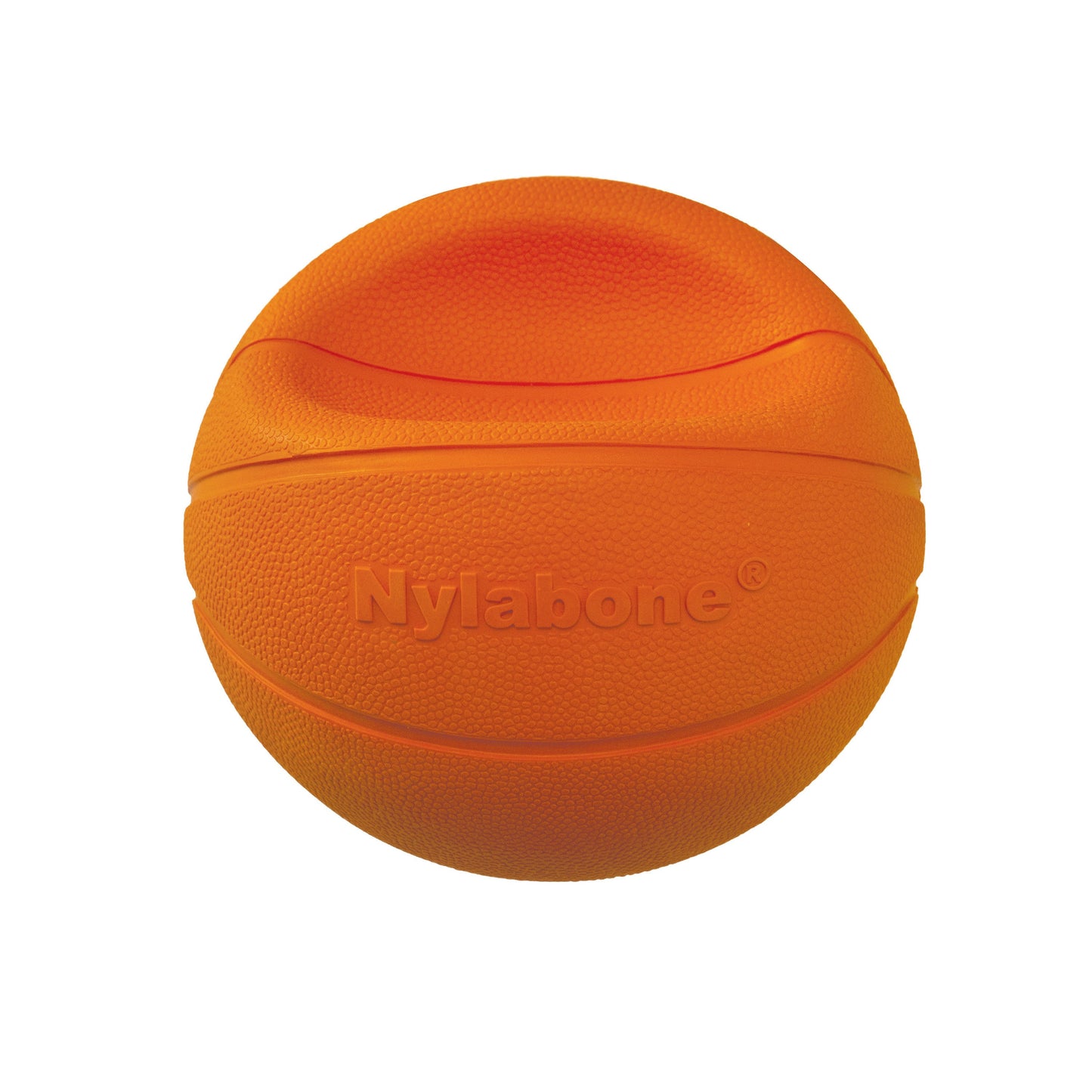 Nylabone Power Play Dog Basketball B-Ball Gripz Durable Chew Toy for Medium to Giant Dogs