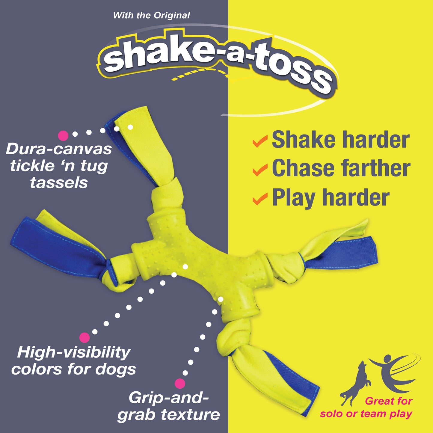 Nylabone Power Play Interactive Dog Toy Shake-a-Toss for Dogs Up to 50 lbs