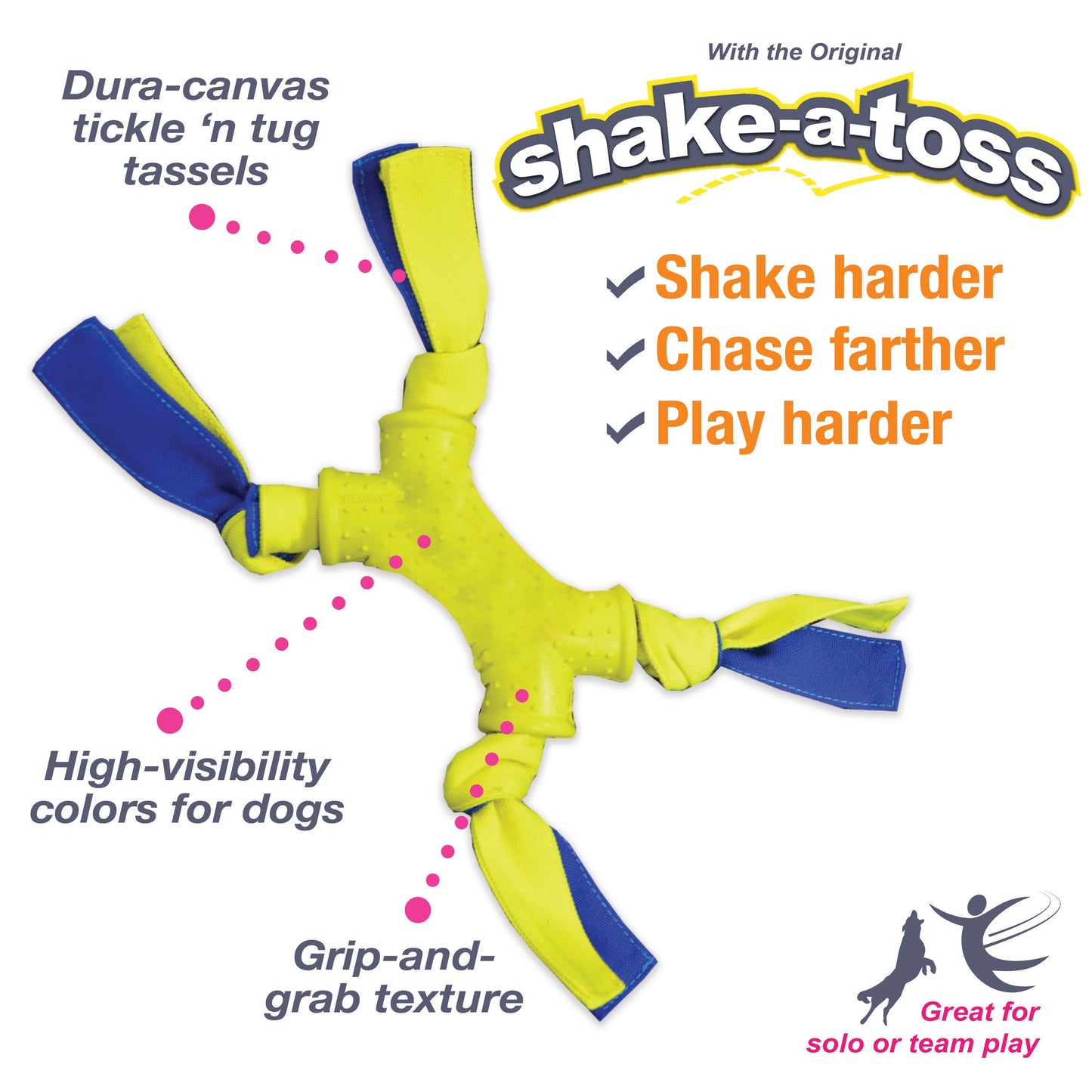 Nylabone Power Play Interactive Dog Toy Shake-a-Toss for Dogs Up to 50 lbs