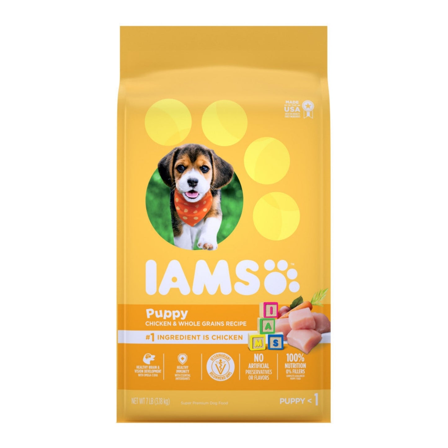 IAMS Smart Puppy Dry Dog Food Real Chicken Formula for Growing Puppies