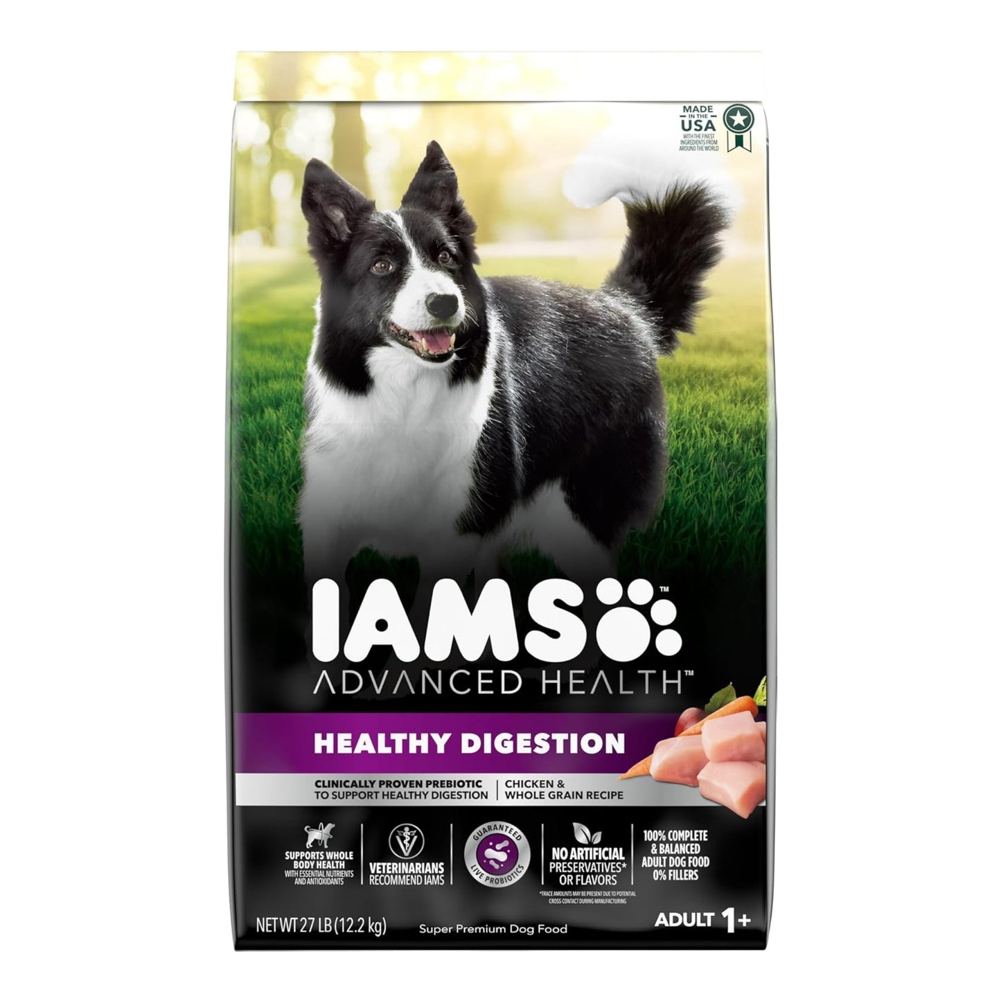 IAMS Advanced Healthy Digestion Adult Dry Dog Food Chicken & Whole Grains