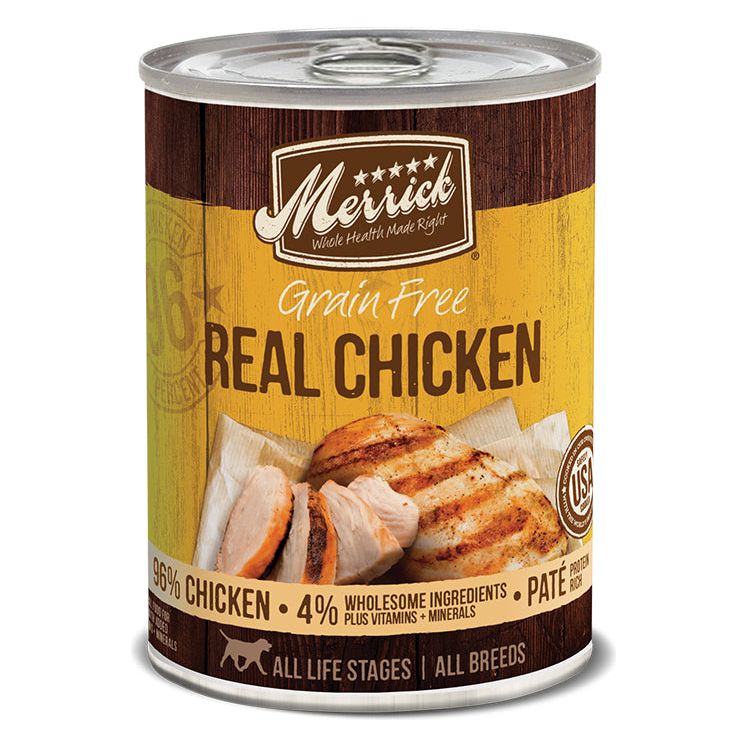 Merrick Dog Grain Free Real Chicken 12.7oz. (Case of 12)