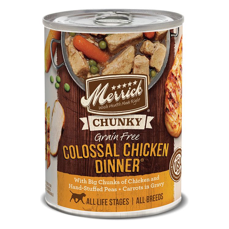 Merrick Dog Chunky Colossal Chicken 12.7oz. (Case of 12)