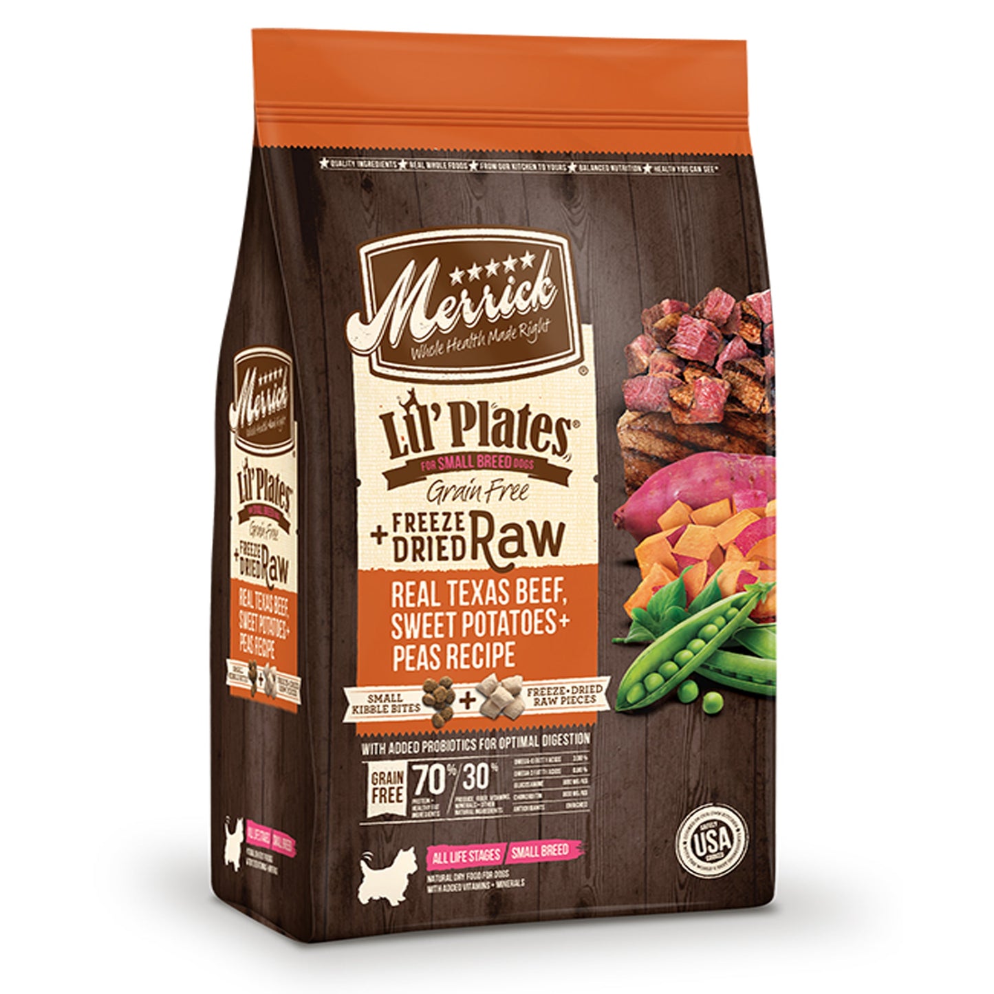 Merrick Dog Freeze-Dried Lil Plates Grain Free Beef And Sweet Potato Dog Food