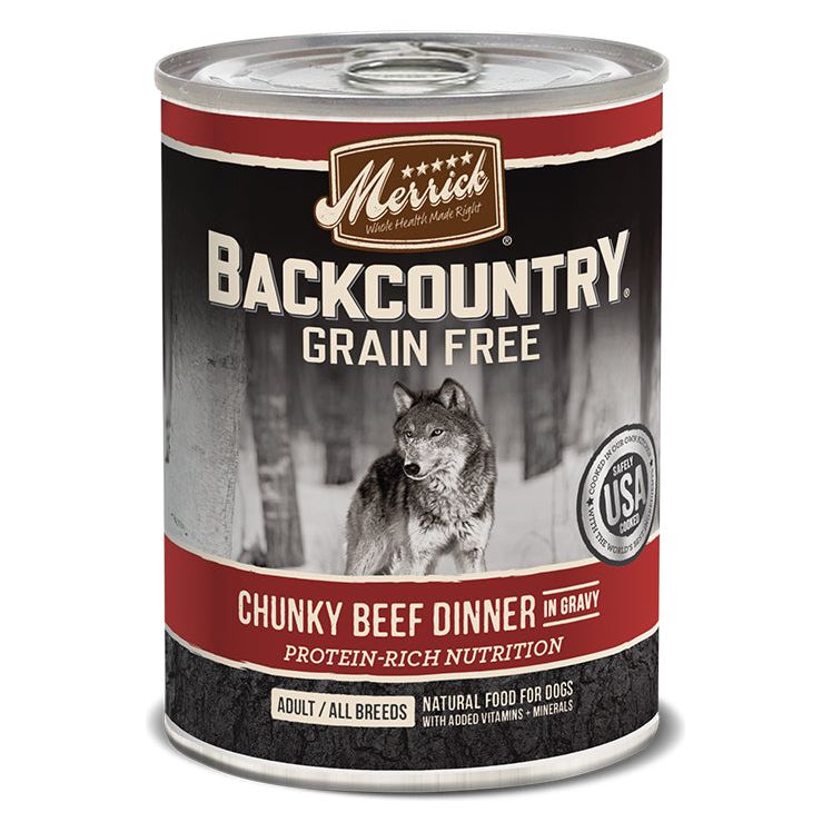 Merrick Backcountry Chunky Beef Dinner 12.7oz. (Case of 12)