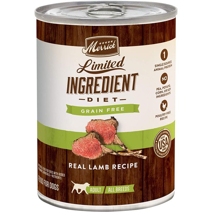 Merrick Dog Limited Ingredient Grain Free Lamb 12.7oz. (Case of 12)