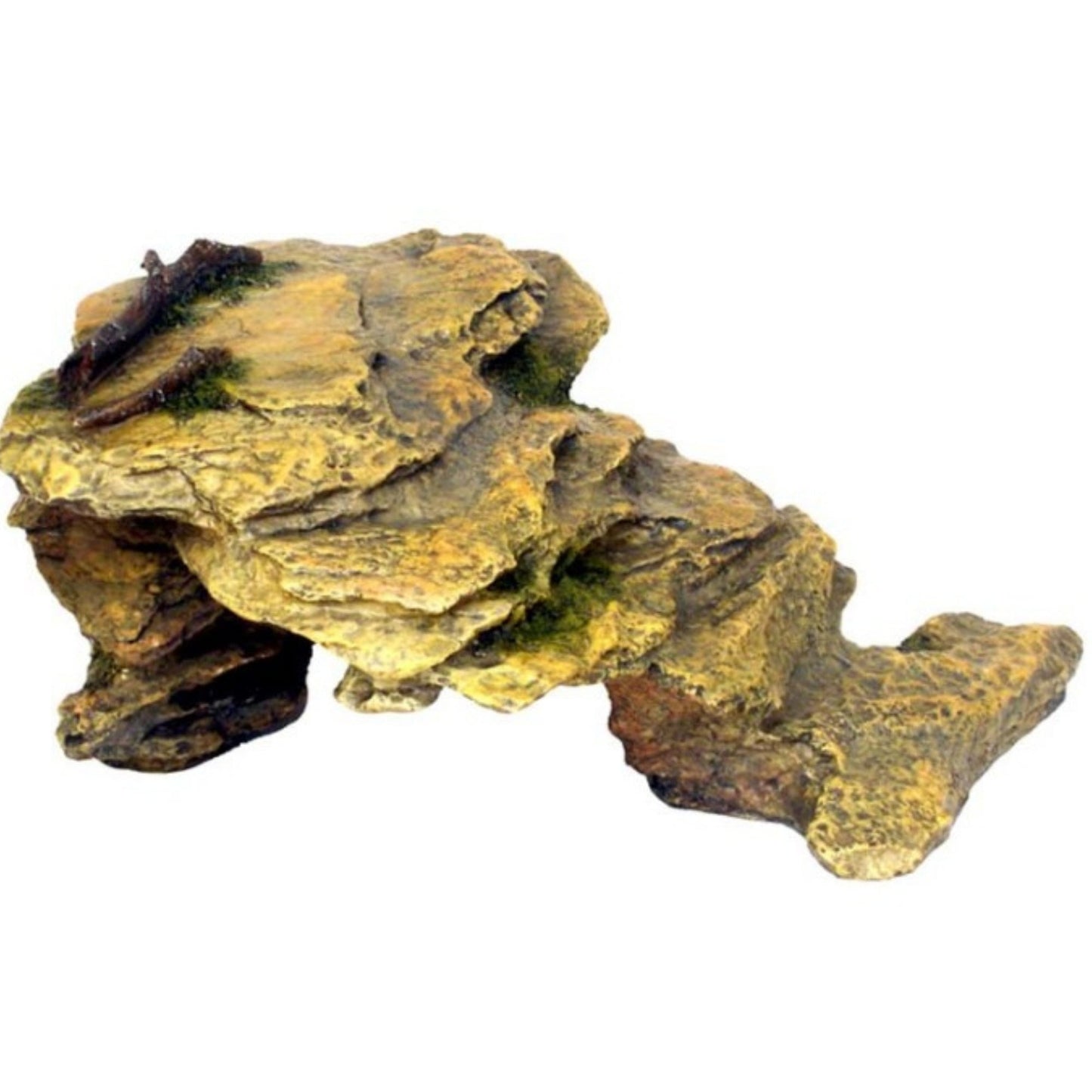 Weco Products Wecorama Galapagos Silver Shale Ramp Terrarium Ornament Brown