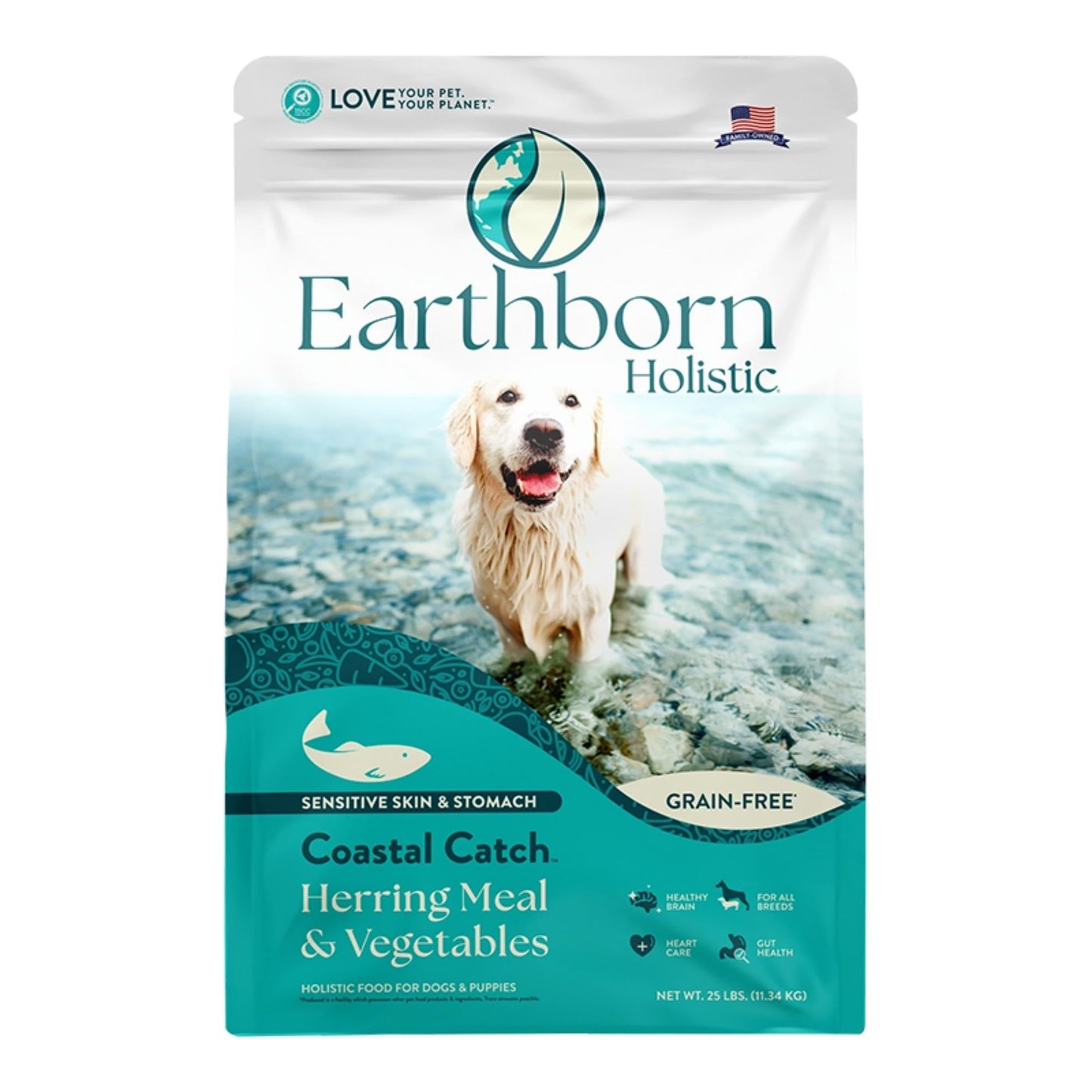 Earthborn Holistic Coastal Catch Grain-Free Dry Dog Food with Herring Meal & Vegetables