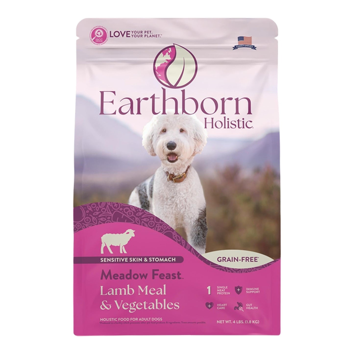 Earthborn Holistic Meadow Feast Grain-Free Dry Dog Food Lamb Meal & Vegetables