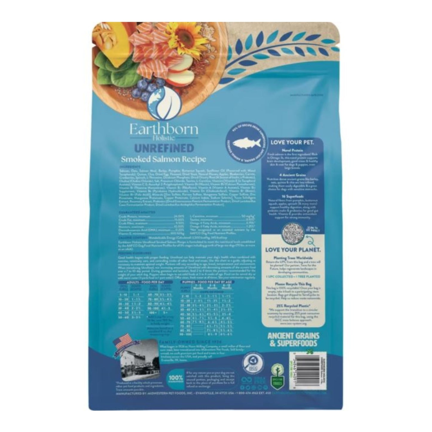 Earthborn Holistic Unrefined Ancient Grains & Superfoods Dry Dog Food Smoked Salmon