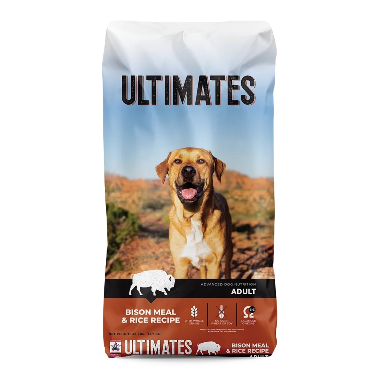Ultimates Dry Dog Food Bison & Rice