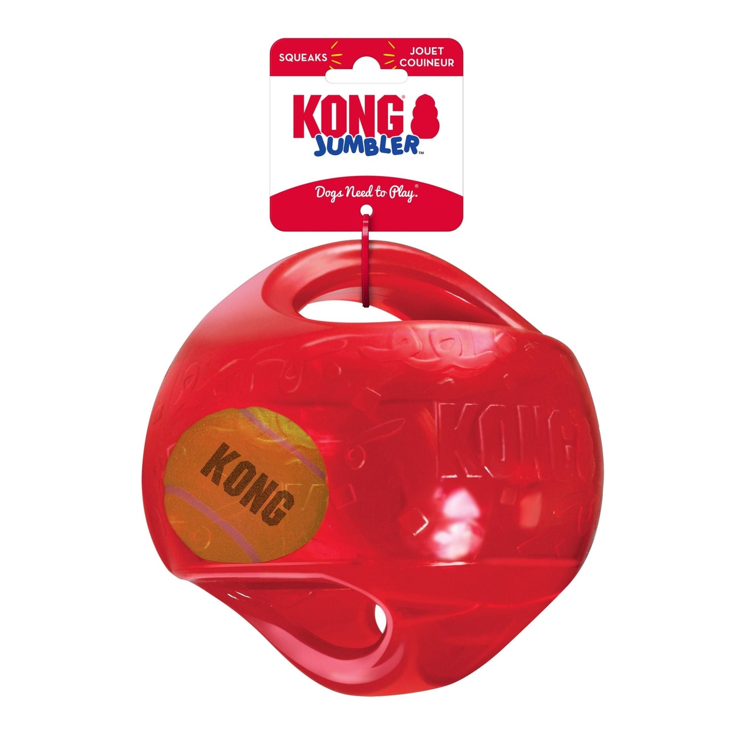KONG Jumbler Dog Toy Ball Assorted Size Durable Interactive Fetch Toy for Dogs
