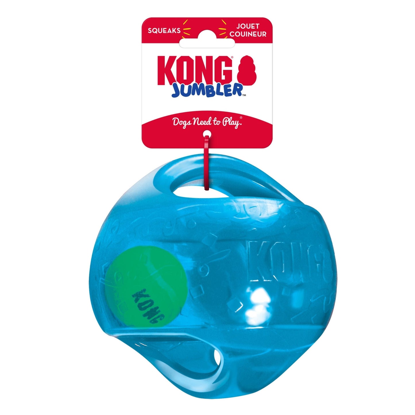 KONG Jumbler Dog Toy Ball Assorted Size Durable Interactive Fetch Toy for Dogs