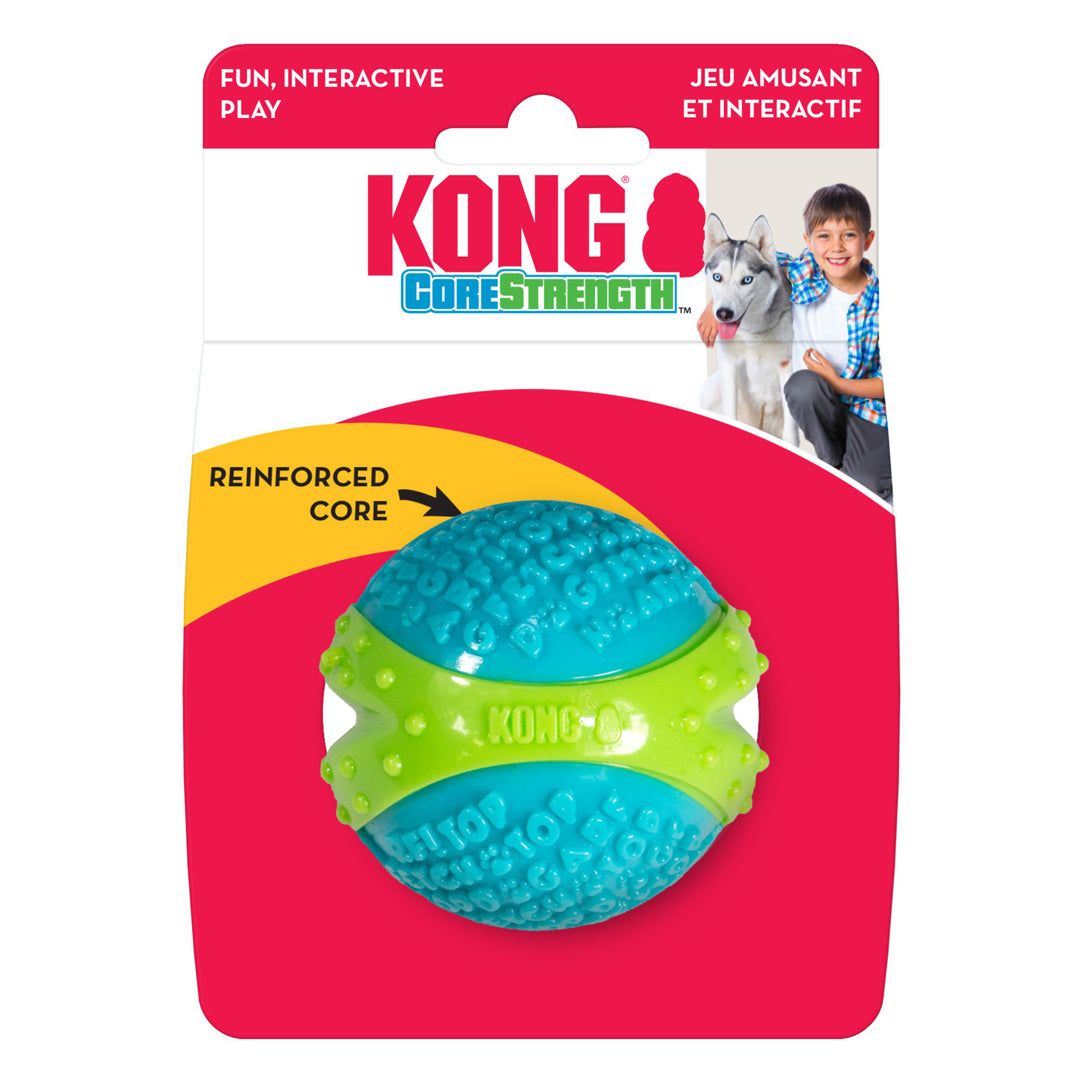 KONG Corestrength Dog Toy Ball Durable Chew Toy for Powerful Chewers