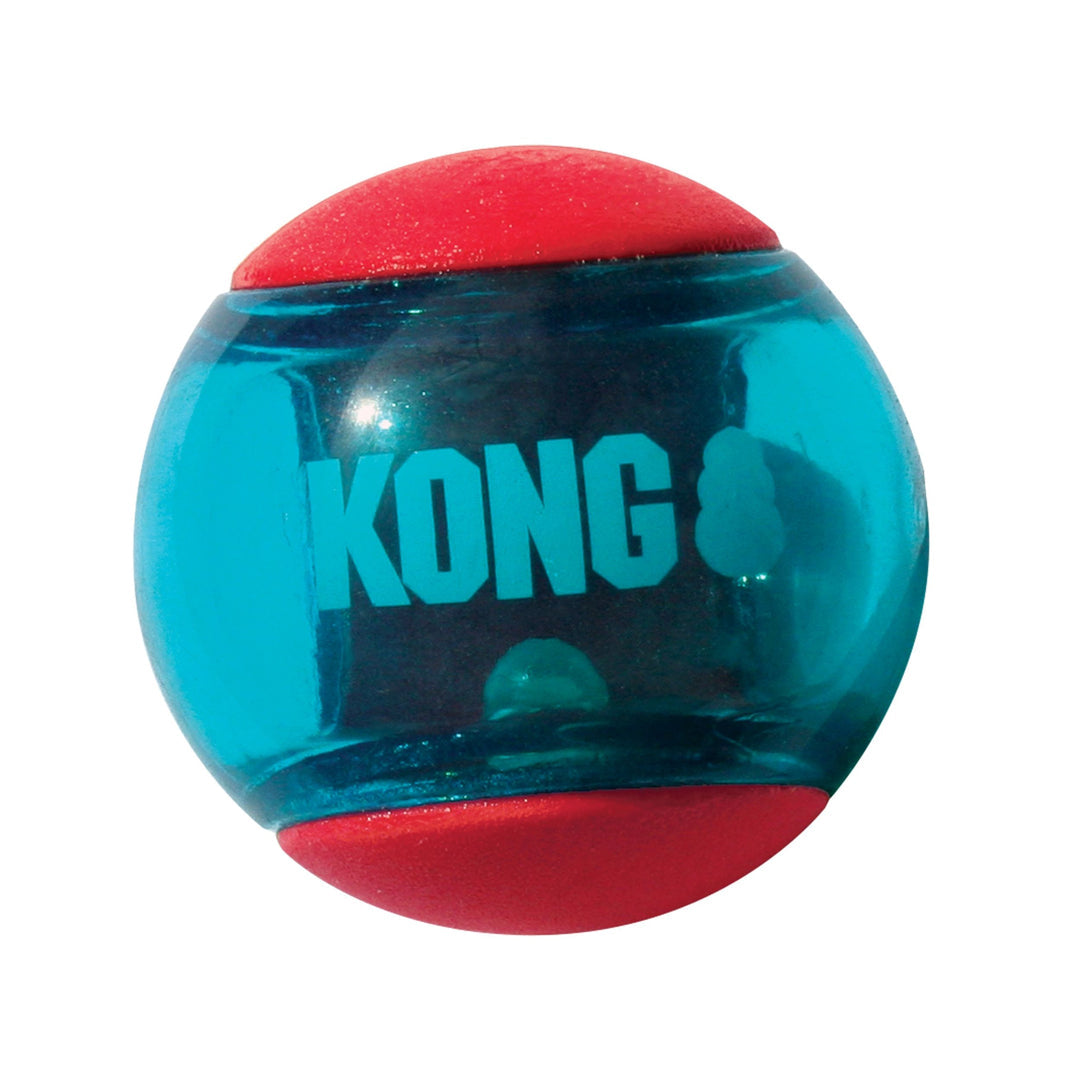 KONG Squeezz Action Ball Dog Toy Durable Interactive Fetch and Chew Toy for Dogs