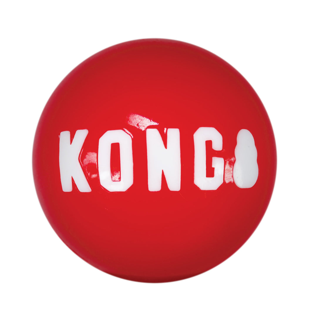 KONG Signature Ball Dog Toy Durable Chew Ball for Dogs Available in Multiple Sizes