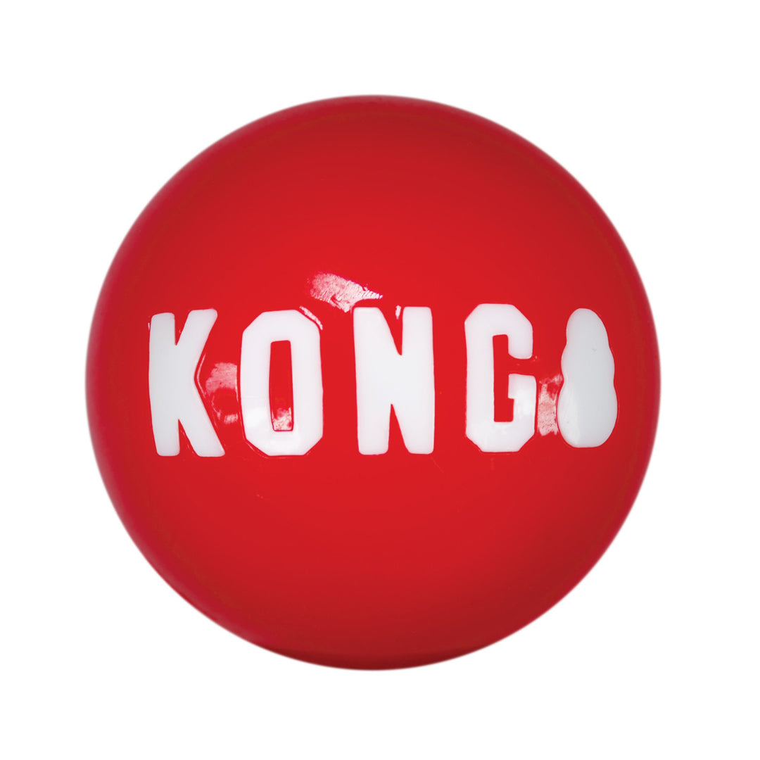KONG Signature Ball Dog Toy Durable Chew Ball for Dogs Available in Multiple Sizes