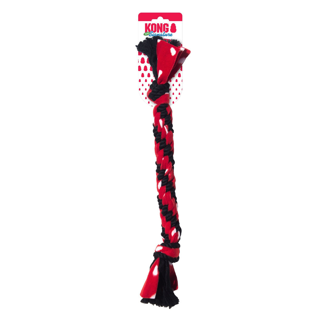 KONG Signature Rope Dual Knot and Mega Dual Knot Dog Toy with Ball and Knots