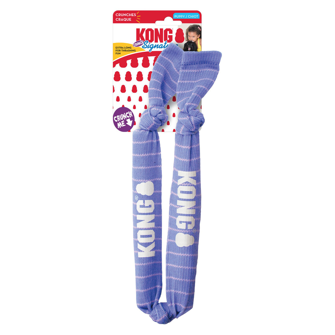 KONG Signature Crunch Rope Puppy Toy Single and Double Rope for Play and Chewing