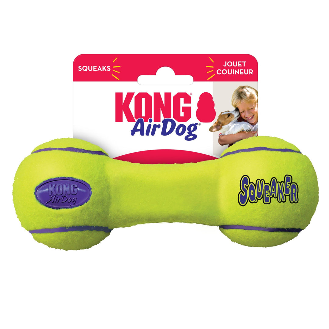 KONG Air Dog Squeaker Dumbbell Dog Toy Durable Interactive Chew Toy for Dogs