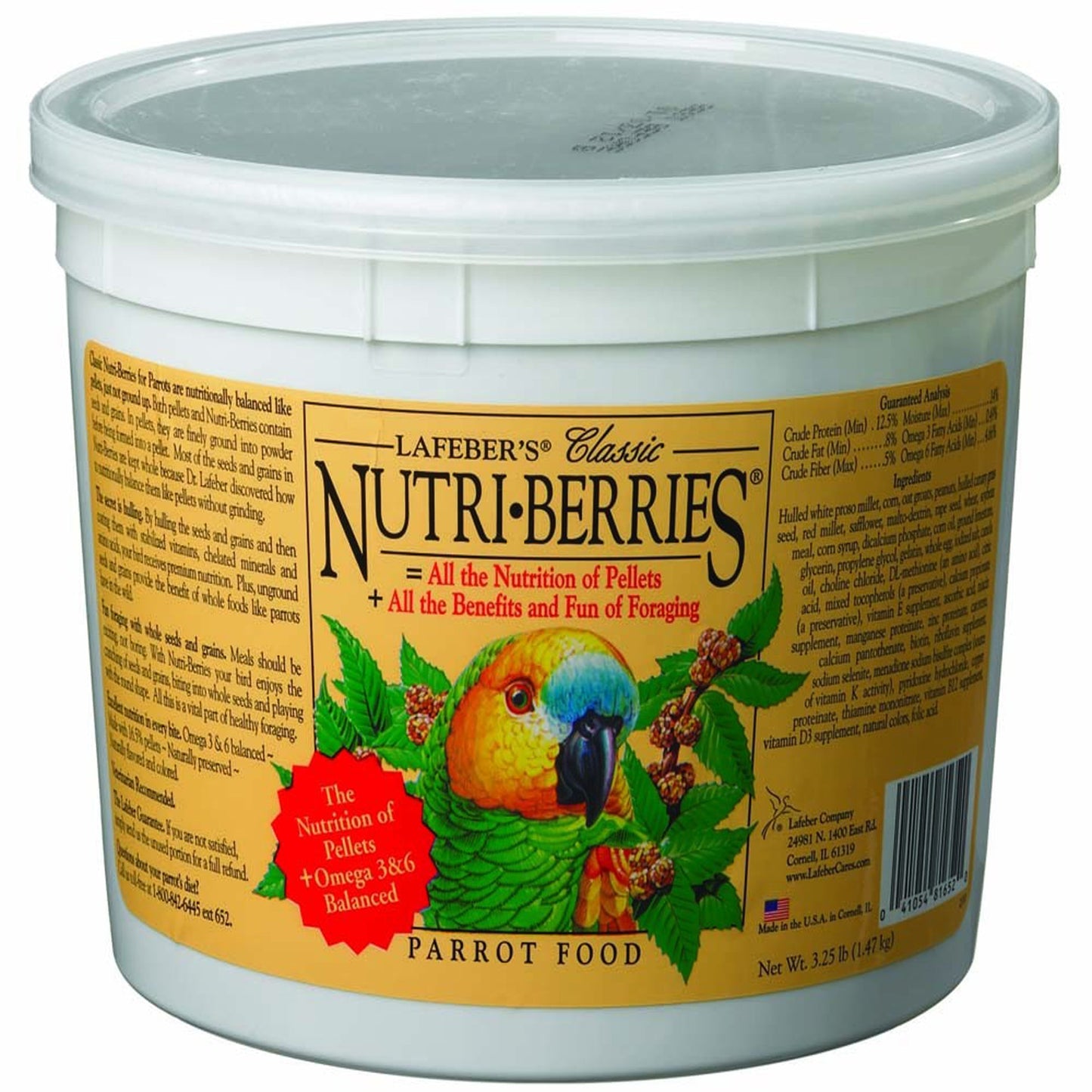 Lafeber Company Classic Nutri-Berries Parrot Food