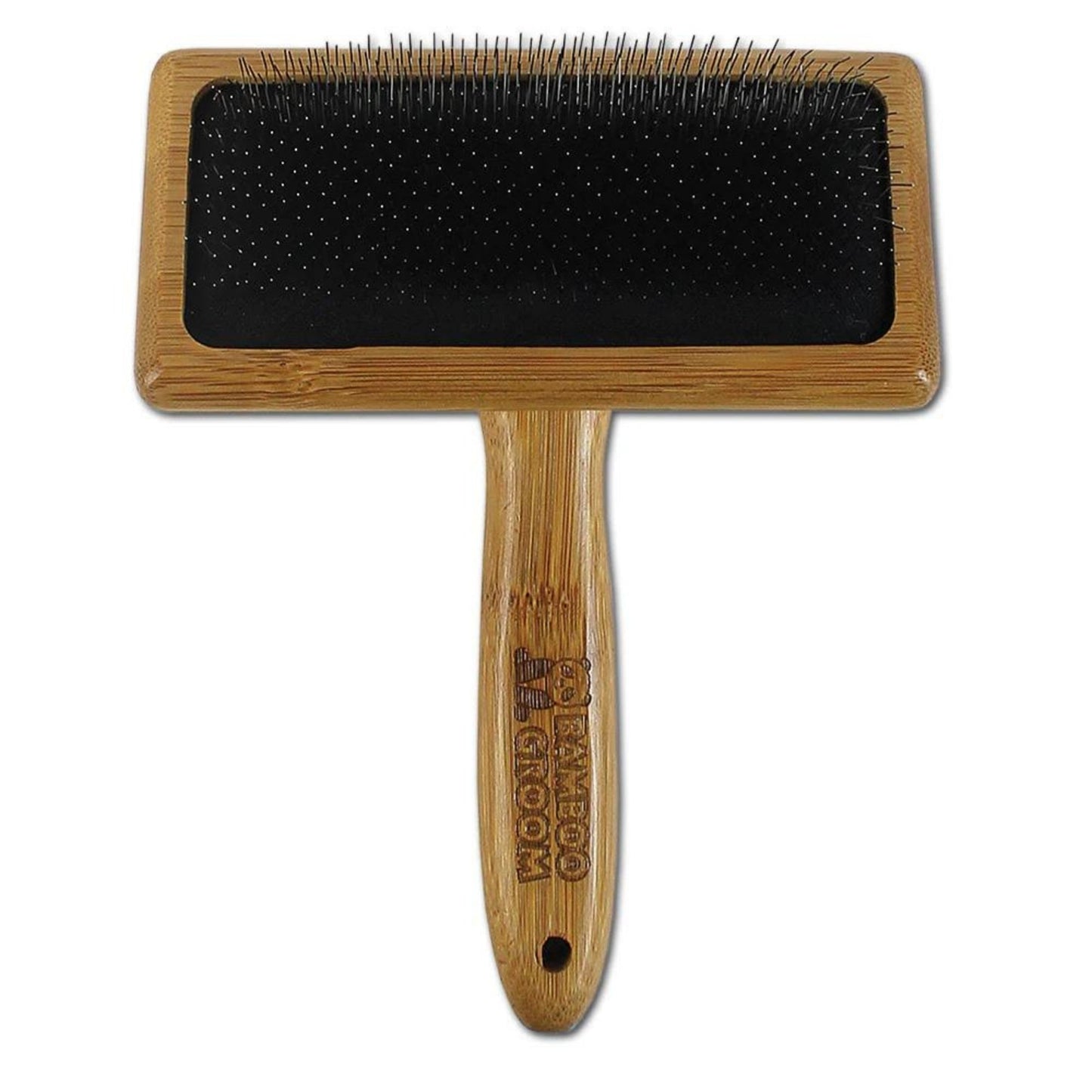 Bamboo Groom Slicker Brush for Pets – Durable and Gentle Grooming Tool with Bamboo Handle