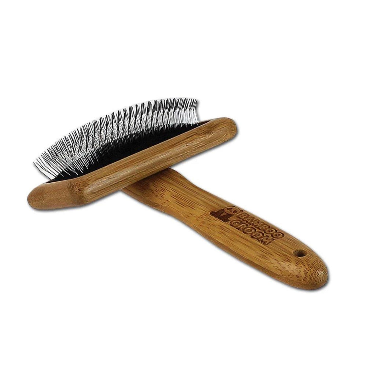 Bamboo Groom Slicker Brush for Pets – Durable and Gentle Grooming Tool with Bamboo Handle