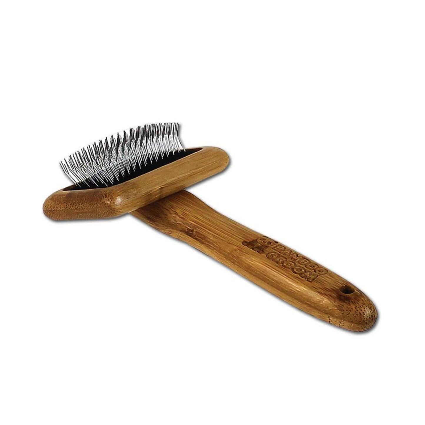 Bamboo Groom Slicker Brush for Pets – Durable and Gentle Grooming Tool with Bamboo Handle