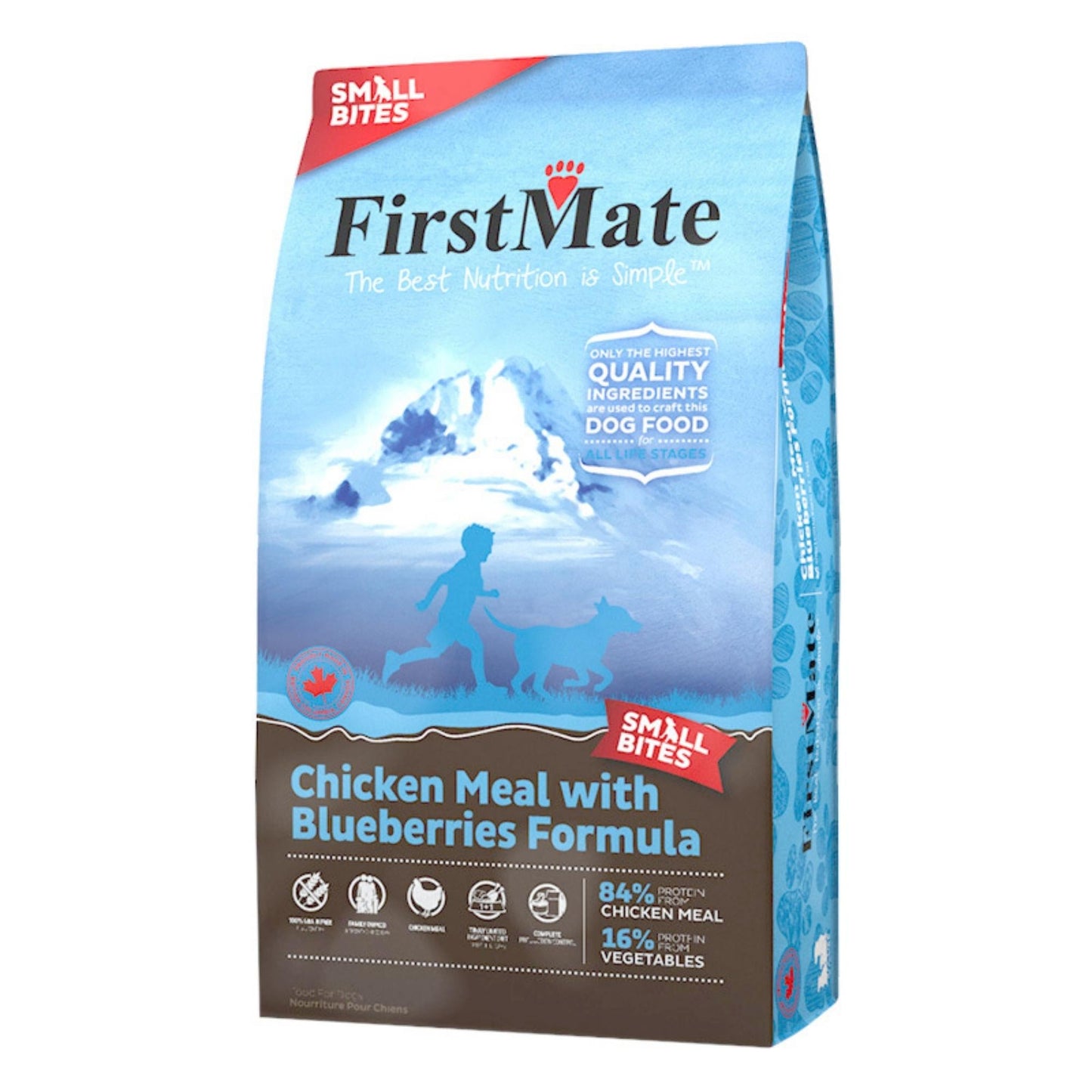 Firstmate Dog Limited Ingredient Grain Free Small Bites Chicken Blueberry Dog Food