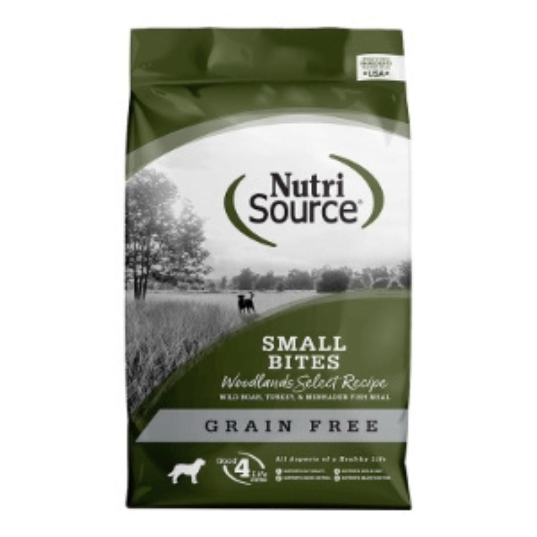 NutriSource Select Recipe Small Bites Grain Free Dry Dog Food Woodlands Select