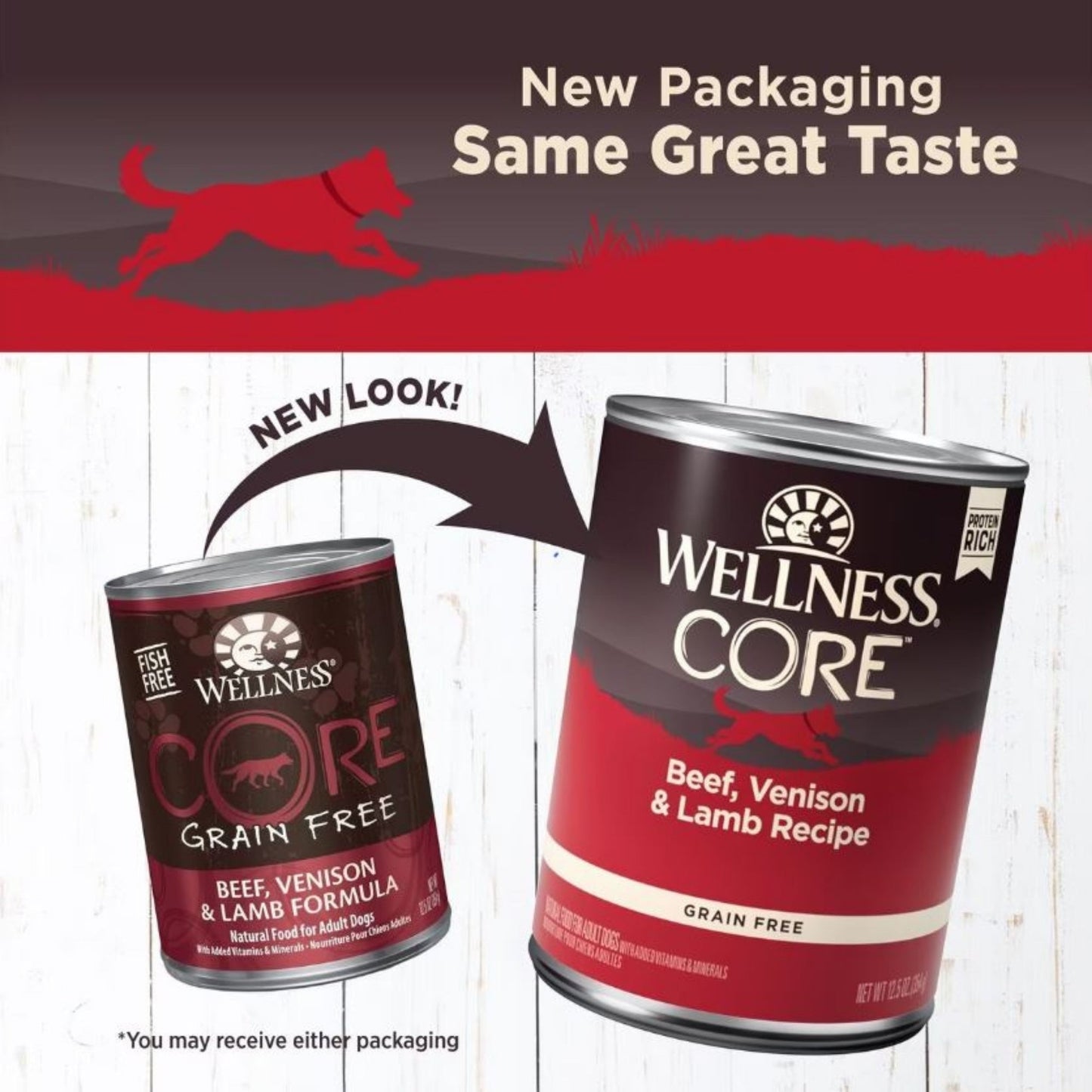 Wellness Dog Core Beef Venison Lamb Recipe 12.5oz. (Case of 12)