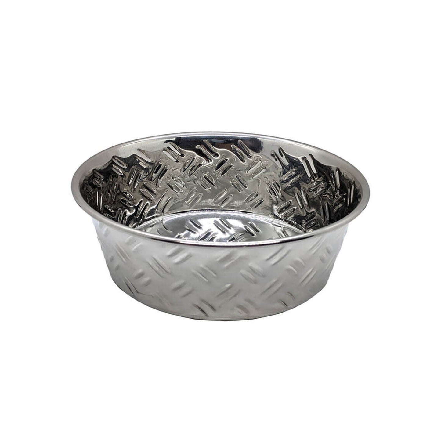 Spot CrissCross Stainless Steel NoSkid Dog Bowl with Non-skid Bottom in Various Sizes
