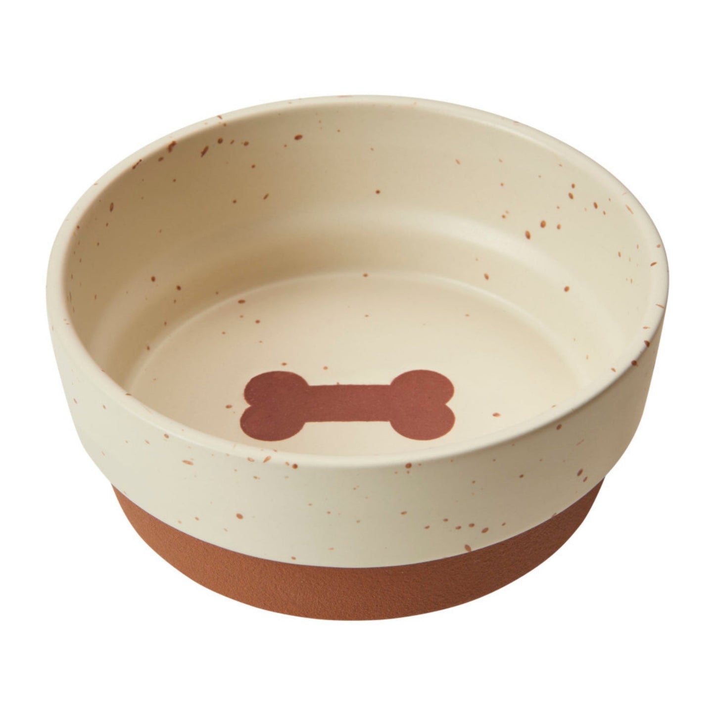 Spot Sedona Dog Dish Chestnut Brown Durable Ceramic Pet Bowl for Feeding and Drinking