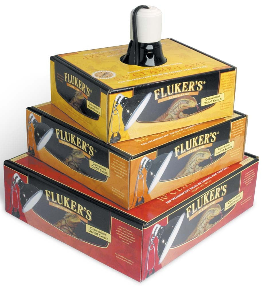 Fluker's Repta-Clamp Lamp with Switch Black