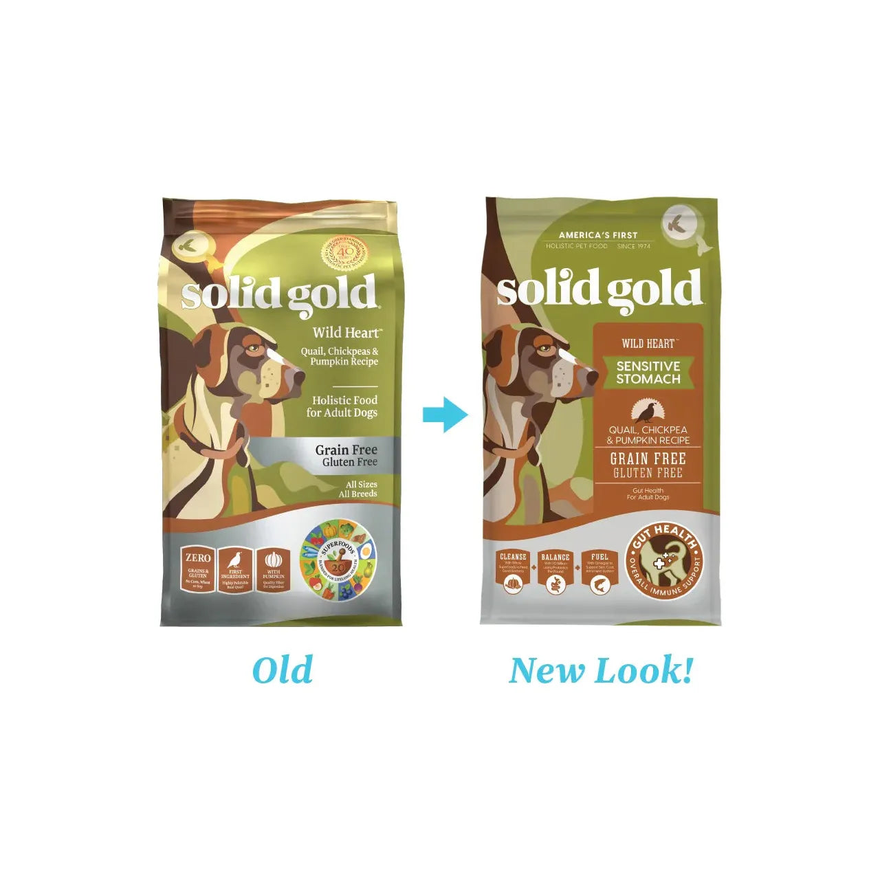 Solid Gold Dog Wild Heart Quail Grain Free 24Lb