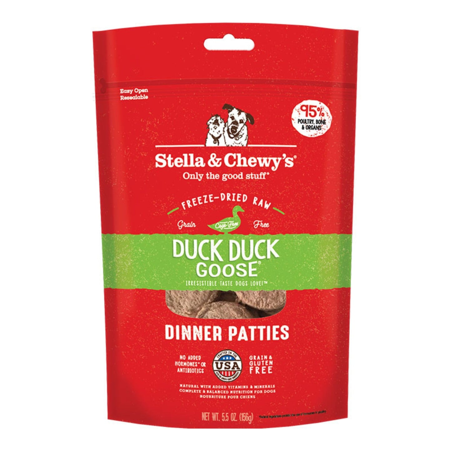 Stella And Chewy's Dog Freeze-Dried Duck Dinner Patties