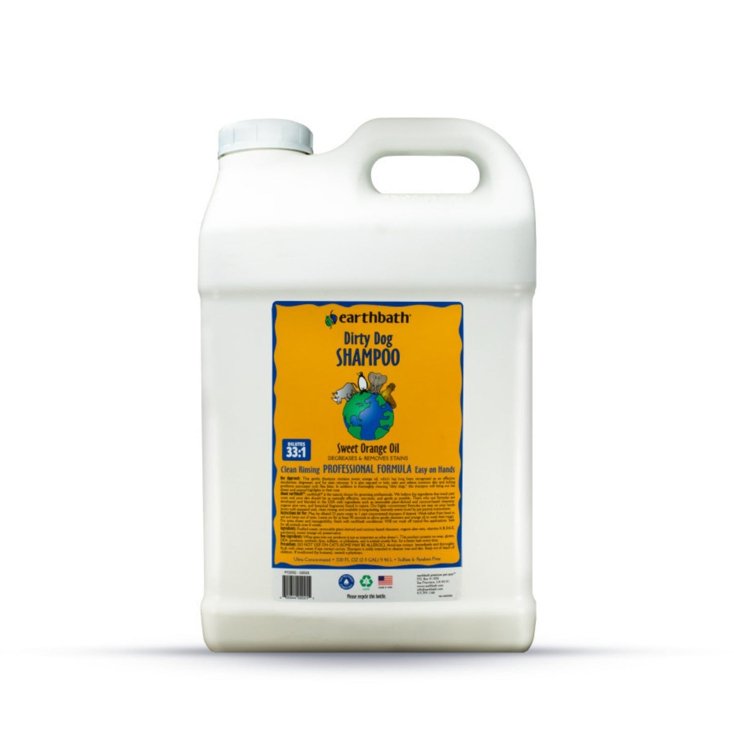 Earthbath Dirty Dog Shampoo with Sweet Orange Oil for Effective Pet Cleaning and Care