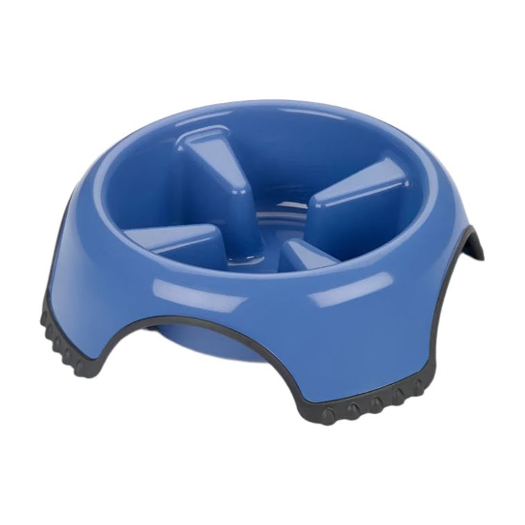 JW Pet Skid Stop Slow Feed Dog Bowl Assorted Size Single Bowl