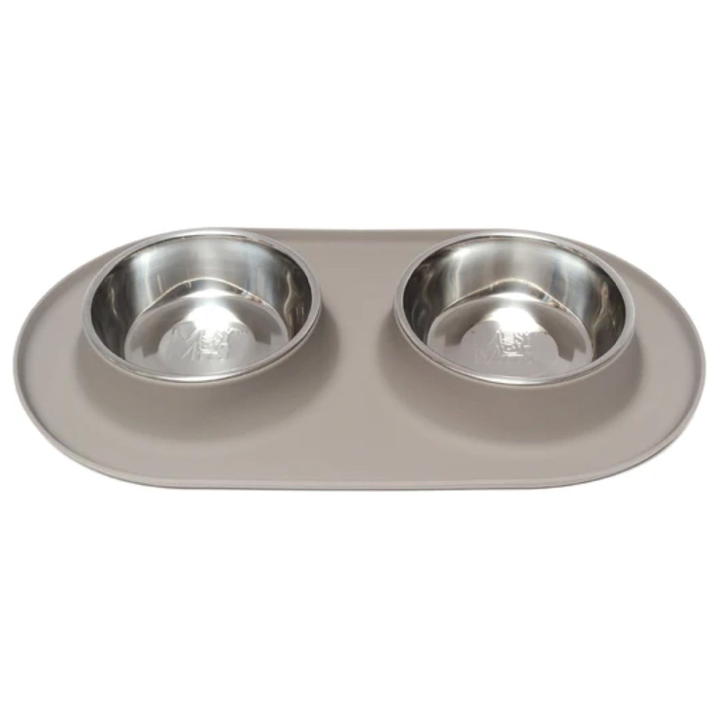 Messy Mutts Double Feeder Grey 1.5 Cup