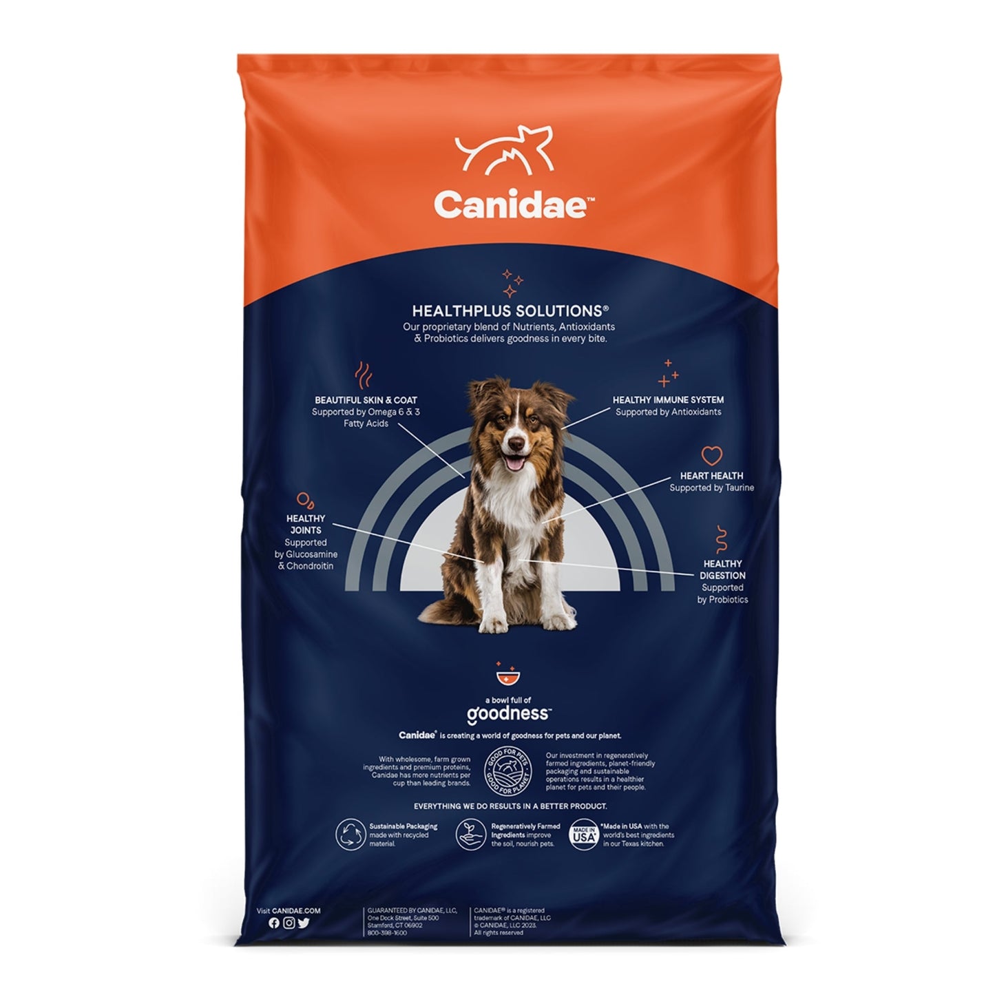 CANIDAE PURE Goodness Grain-Free LID Dry Dog Food Chicken, Lentil & Pea