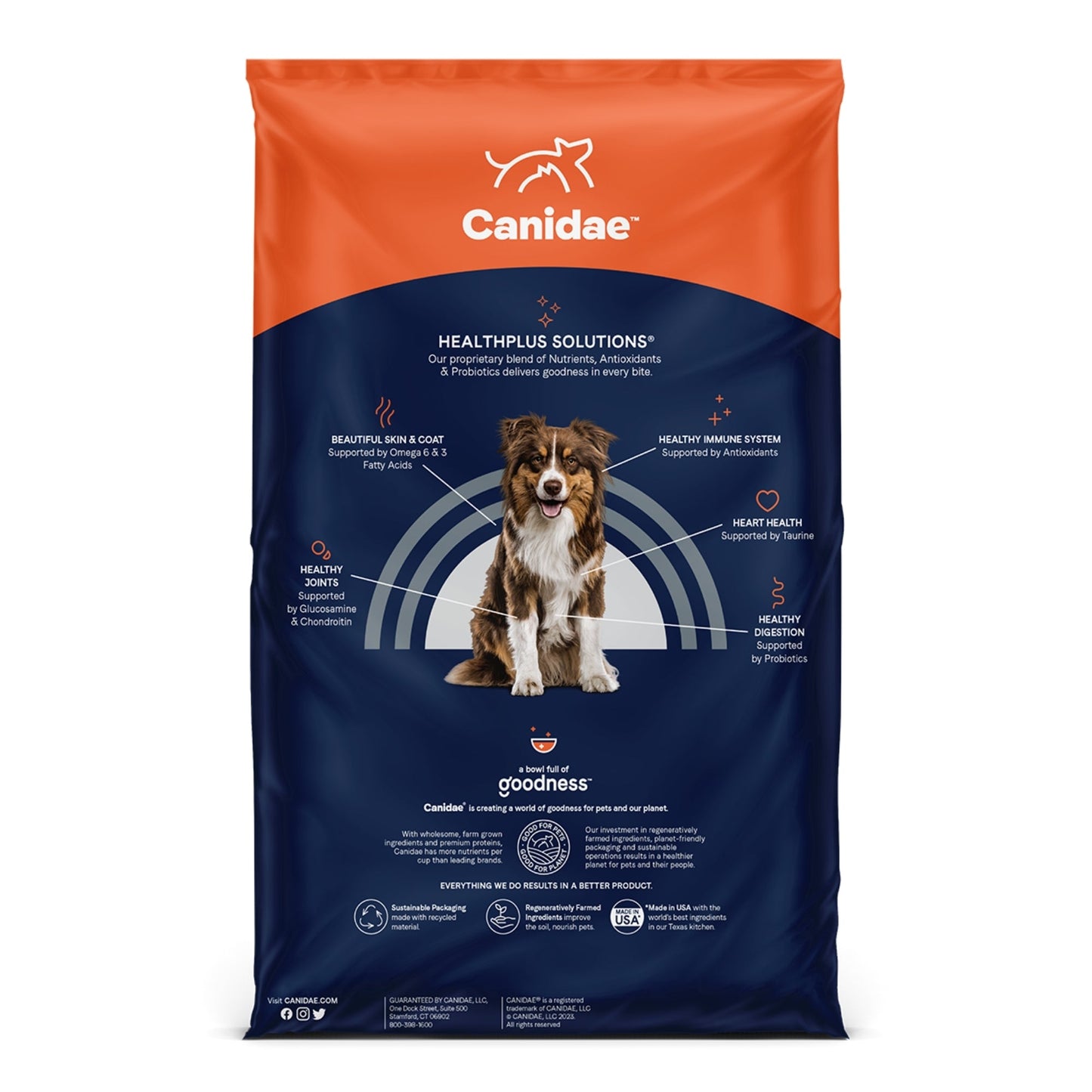 CANIDAE PURE Goodness Grain-Free LID Dry Dog Food Chicken, Lentil & Pea