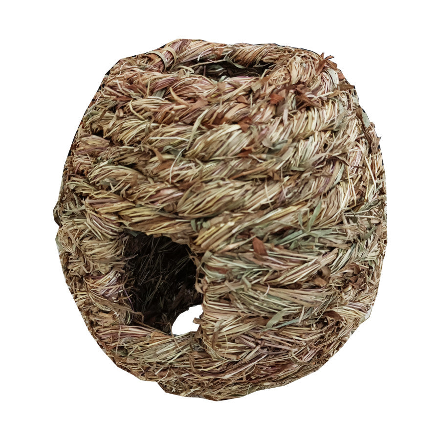A E Cages Small Animal MultiHole Grass Play Ball Natural