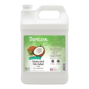 TropiClean Oatmeal & Tea Tree Medicated Itch Relief Shampoo for Pets