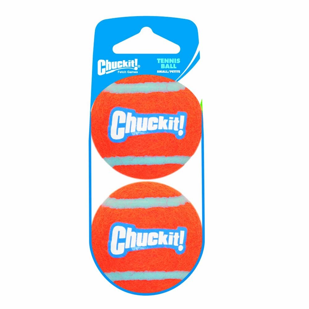 Chuckit! Tennis Ball Dog Toy Shrink Sleeve Orange 2 pk