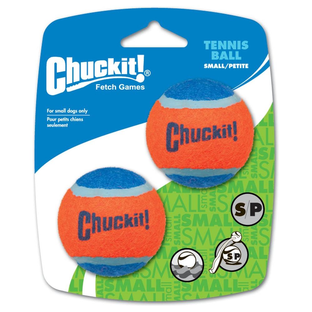 Chuckit! Tennis Ball Dog Toy Shrink Sleeve Blue/Orange Multi-Pack Options