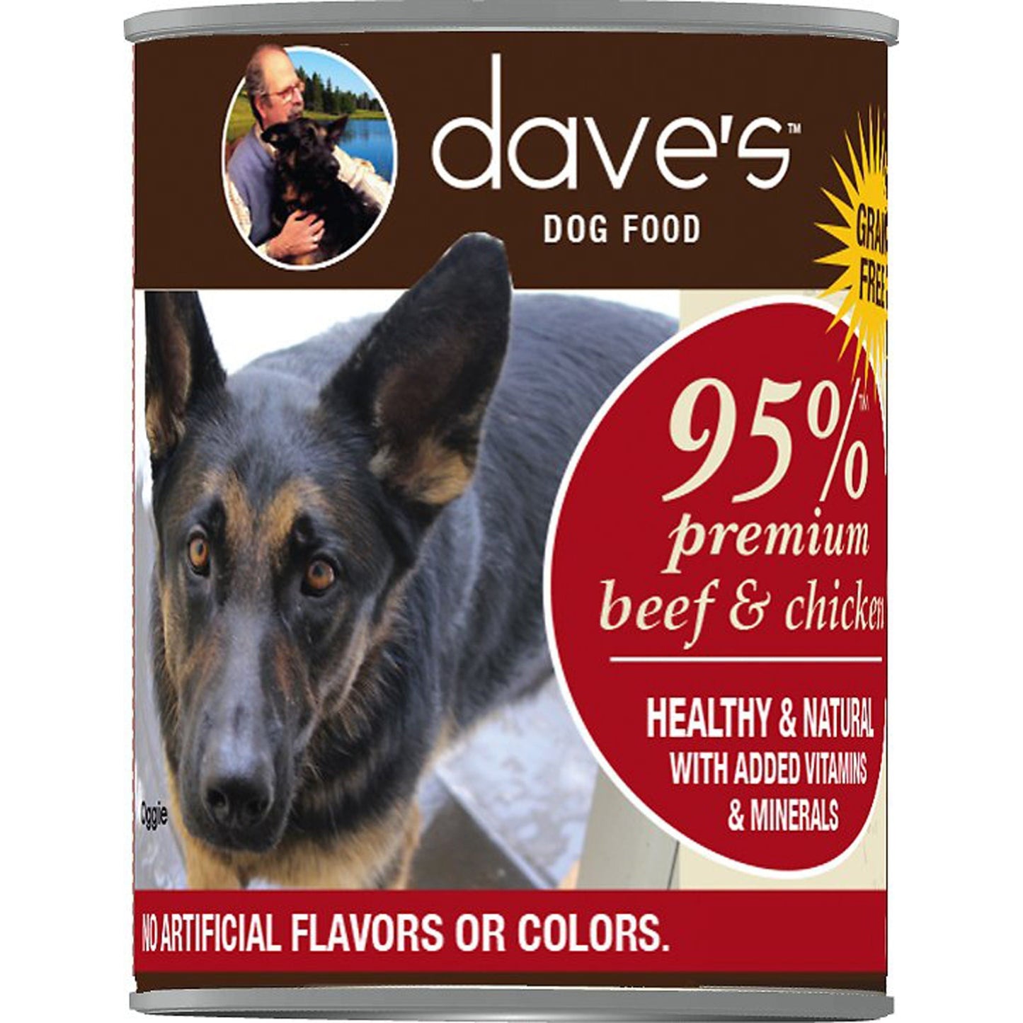 Daves Premium Beef & Chicken 95% Meat 13oz (Case Of 12)
