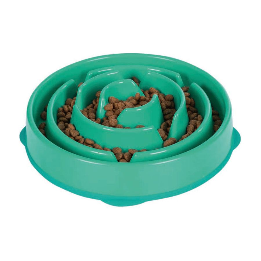 Outward Hound Fun Feeder Slo-Dog Bowl Slow Feeding Dog Bowl for Mealtime Fun