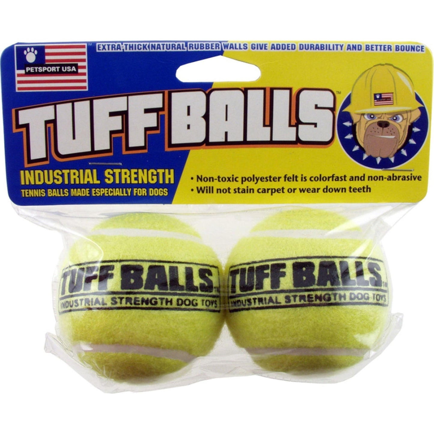 Petsport USA Tuff Ball Dog Toy Durable Chew Ball for Dogs, Multiple Sizes Available