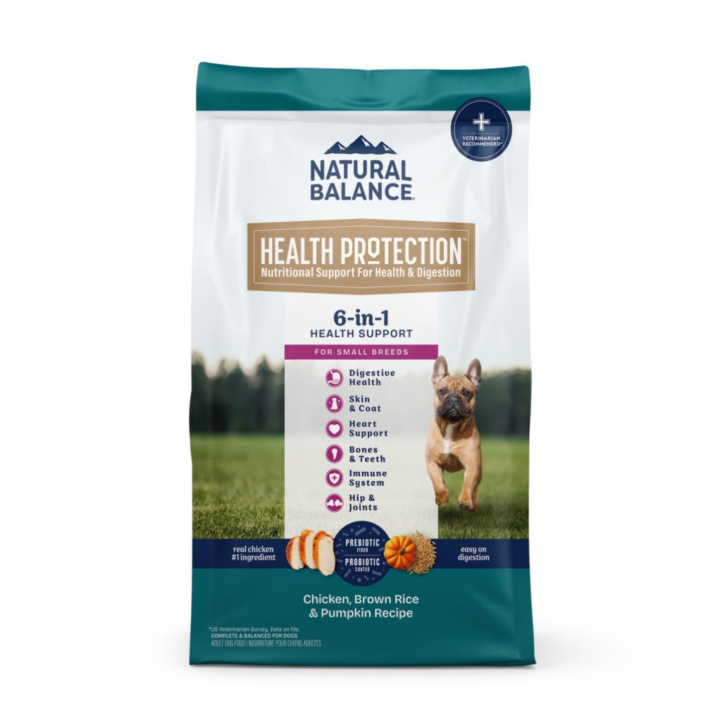 Natural Balance Pet Foods Health Protection Small Breed & Puppy Dry Dog Food Chicken, Rice & Pumpkin